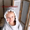 Shark Poncho grey + Embroidery Schnuffelinis