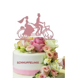 Cake topper Tandem Brautpaar Schnuffelinis