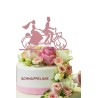 Cake topper Tandem Brautpaar Schnuffelinis