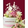 Cake topper Tandem Brautpaar Schnuffelinis