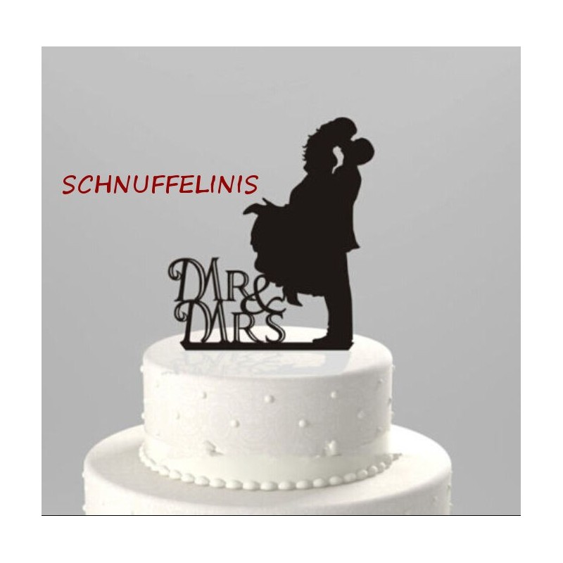 Cake topper Kuss Brautpaar Schnuffelinis
