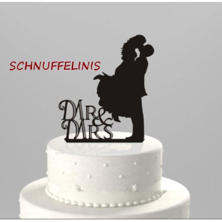 Cake topper Couple Mr&Mrs - She said yes Schnuffelinis