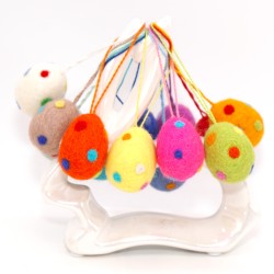 Easter eggs colorful dots hanger Schnuffelinis