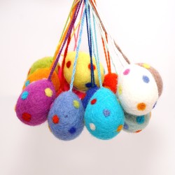 Ostereier bunte Punkte Schnuffelinis