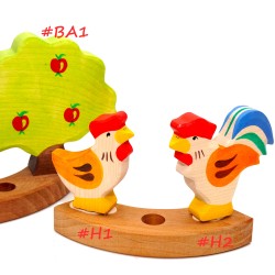 Motivstecker Huhn Hahn Baum Schnuffelinis