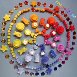 Felt balls 1cm-2,5cm