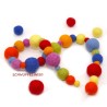 Felt balls rainbow 4sizes mix Schnuffelinis