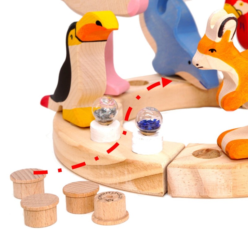 Lochadapter Holzzapfen DIY Motivstecker Schnuffelinis