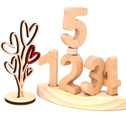 Motivstecker Zahlen Set 1-5 natur Schnuffelinis