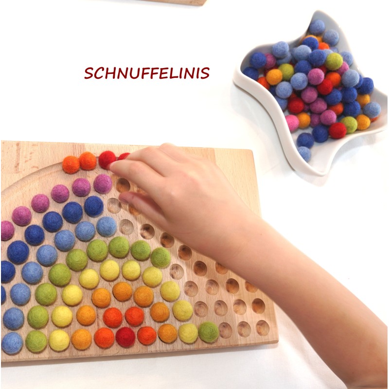 rainbow tracing board Montessori