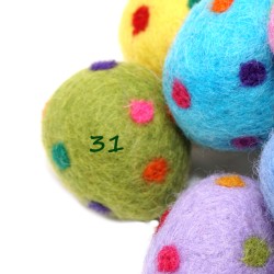 Easter eggs dotted – dotted  Eggs - SCHNUFFELINIS