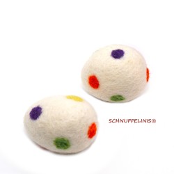 Easter eggs dotted – dotted  Eggs - SCHNUFFELINIS