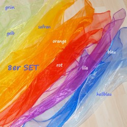Regenbogen 8er Set Spielseidetücher Schnuffelinis