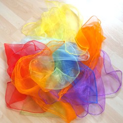 Regenbogen 8er Set Spielseidetücher Schnuffelinis