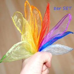 Regenbogen 8er Set Spielseidetücher