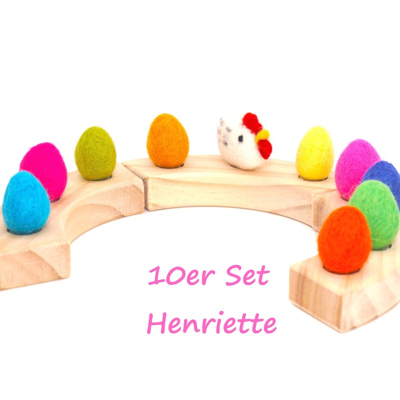 Stecker Ostereier Set Henne