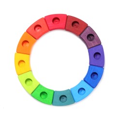 Geburtstagsring Regenbogen Holzkranz Schnuffelinis