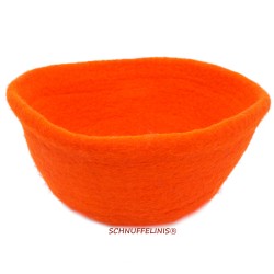 felted bowls XXL orange Schnuffelinis