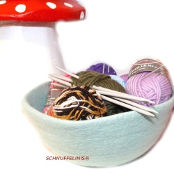 felted bowls XXL mint