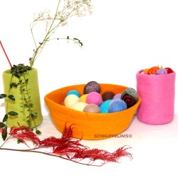 felted bowls XXL peacock27 Schnuffelinis