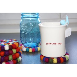 Untersetzer Filzkugeln 4er rund Schnuffelinis