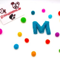 Alphabet M rainbow colors