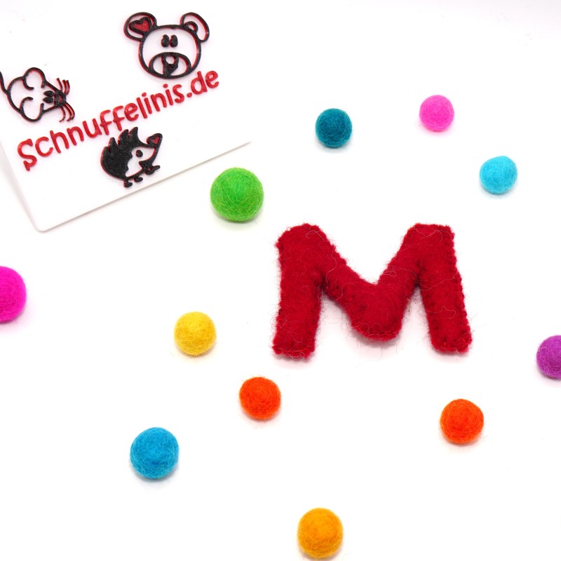 Alphabet M rainbow colors