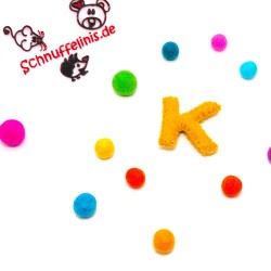 felt letter K Schnuffelinis