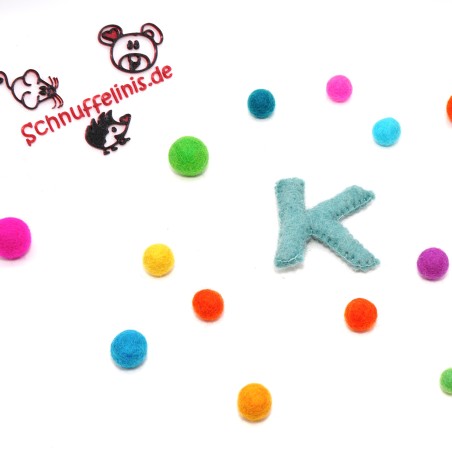 felt letter K Schnuffelinis