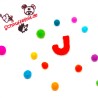felt letter J