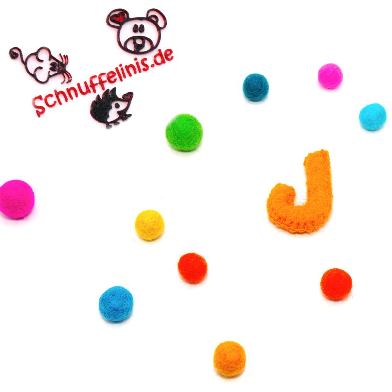 felt letter J