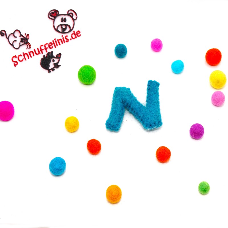 felt letter N