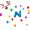 felt letter N