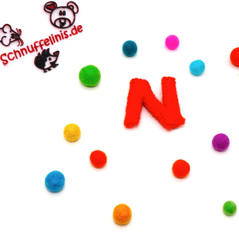 felt letter N