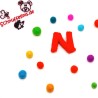 felt letter N
