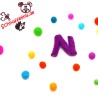 felt letter N