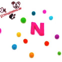 Buchstaben N Filz wattiert - SCHNUFFELINIS