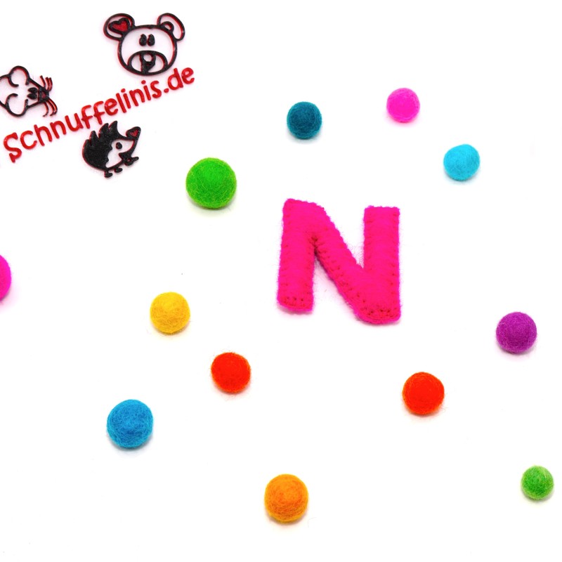 felt letter N
