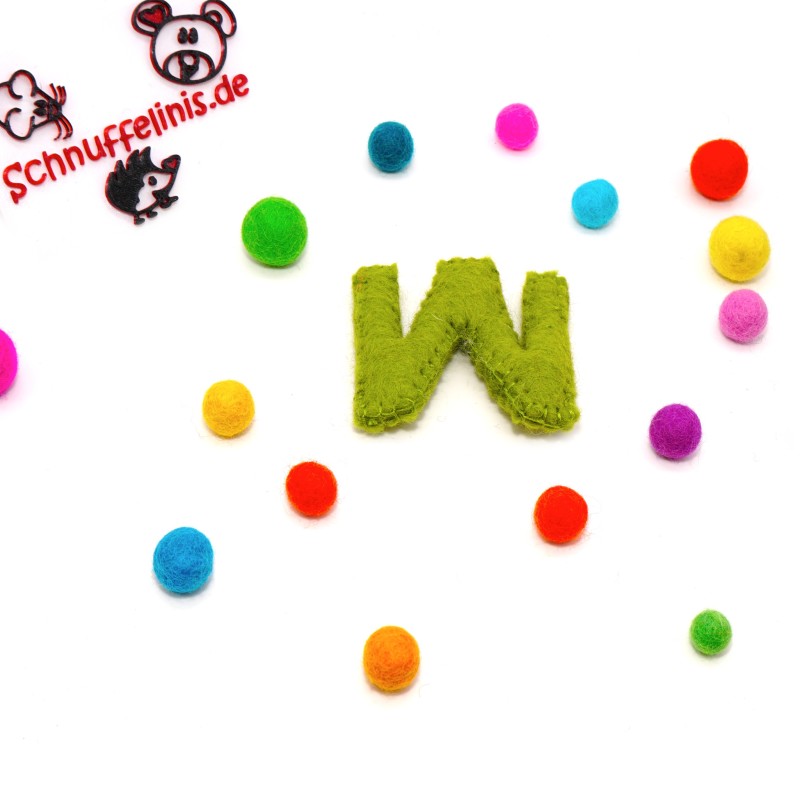 felt letter W
