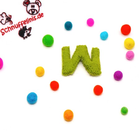 felt letter W