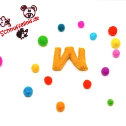 felt letter W - SCHNUFFELINIS