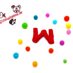 Buchstaben W Filz wattiert - SCHNUFFELINIS
