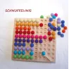 Rechentafel 1 bis 100, Zahlenlegebrett Montessori, Waldorf Material