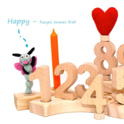 Caterpillar Happy birthday ring Schnuffelinis