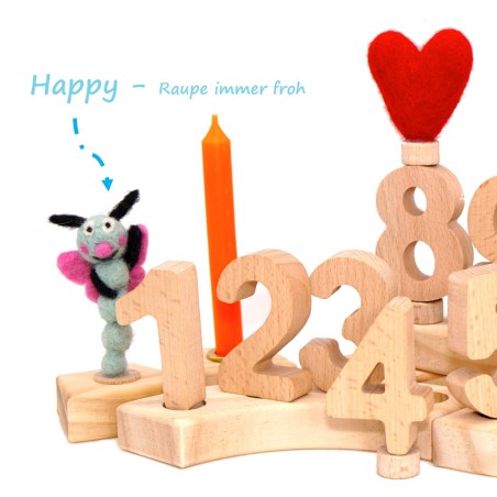 Caterpillar Happy birthday ring Schnuffelinis