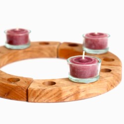 beeswax tealight red candles Schnuffelinis