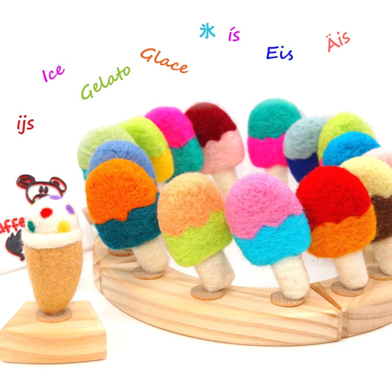 Ice popsicle felt ornament Schnuffelinis