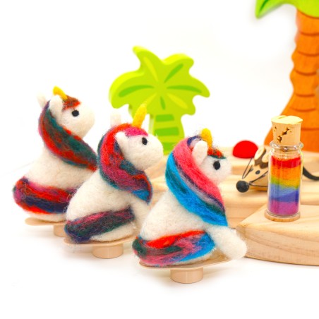 Einhorn Regenbogen Mähne Motivstecker