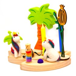 Unicorn rainbow motif plug Schnuffelinis