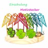 Einschulung Schultüte orange Motivstecker Schnuffelinis